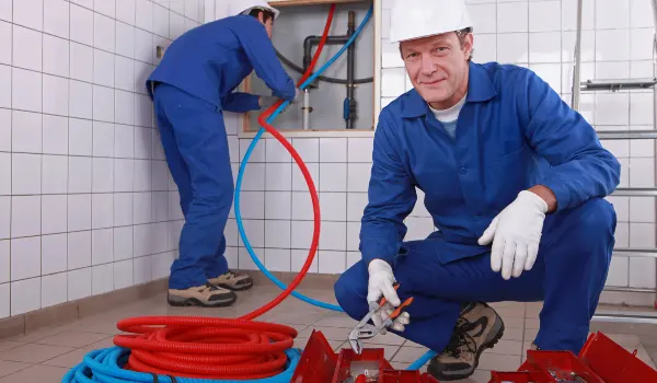 male plumber fixing a bathroom faucet from quality plumbing leander in Leander, TX - Water Heater Repair male plumber fixing a bathroom faucet from quality plumbing leander in Leander, TX - Water Heater Repair