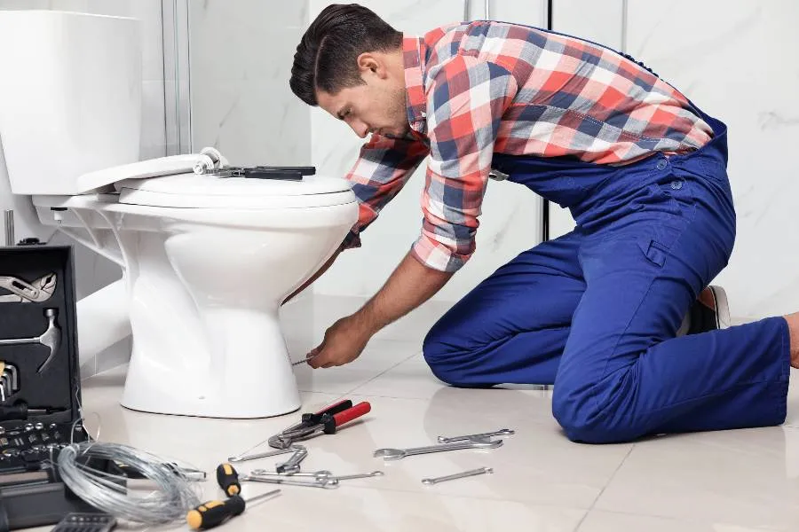 male plumber fixing a sink pipe from quality plumbing leander in Leander, TX - Water Heater Repair male plumber fixing a sink pipe from quality plumbing leander in Leander, TX - Water Heater Repair