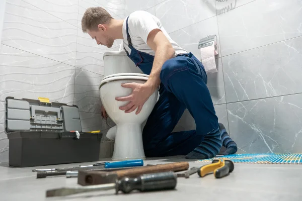 a male plumber uncloging a sink from quality plumbing leander in Leander, TX - Water Heater Repair a male plumber uncloging a sink from quality plumbing leander in Leander, TX - Water Heater Repair
